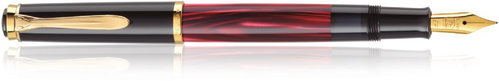 PELIKAN M200 Red Marbled EF - Fountain Pen - Main image