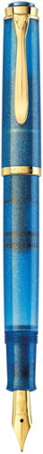 PELIKAN M200 Golden Lapis F - Fountain Pen - Main image