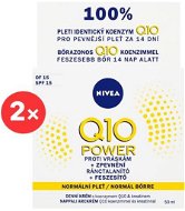 NIVEA Q10 Power Anti-Wrinkle + Firming SPF15 Day Cream 2× 50 ml - Krém na tvár