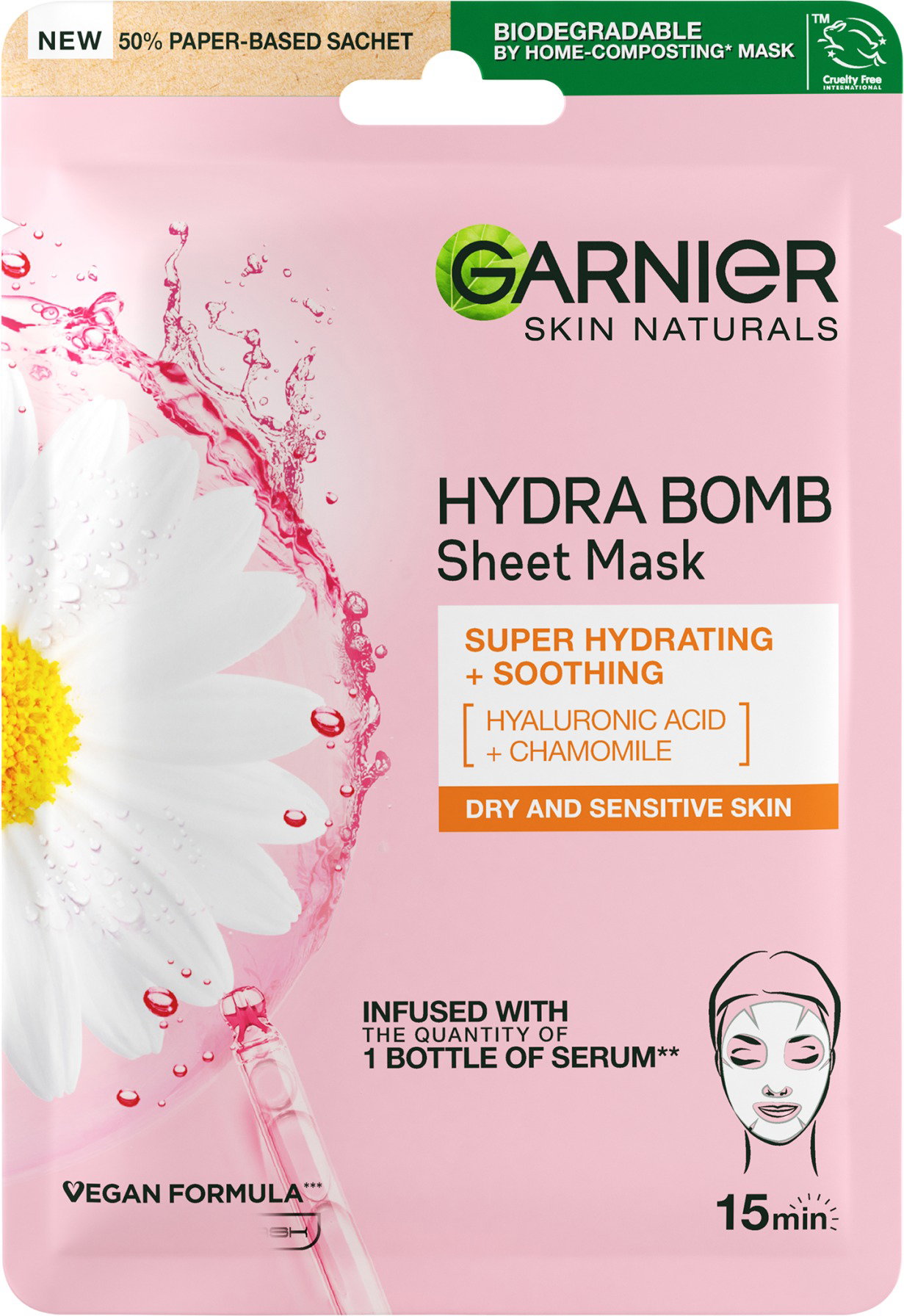 GARNIER Skin Naturals Hydra Bomb Sheet Mask Chamomile 28 g