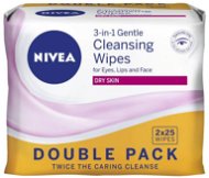 NIVEA Cleansing Wipes Dry skin Duopack 2 x 25 ks - Odličovacie obrúsky
