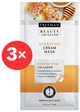 FREEMAN Beauty Infusion Hydratační krémová maska manuka 3x 15 ml - Pleťová maska - Main image