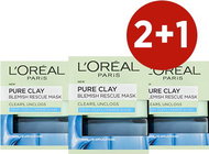 LÉORAL PARIS Pure Clay Anti Blemish Mask 3 x 50 ml - Face Mask