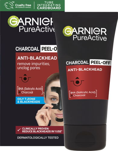 GARNIER PureActive Charcoal Peel-Off Anti-Blackhead Mask 50 ml - Pleťová maska - Hlavní obrázek