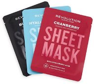 REVOLUTION SKINCARE Biodegradable Dehydrated Skin Sheet Mask Sada 3 ks - Pleťová maska