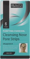 BEAUTY FORMULAS Nose cleansing tapes with active carbon 6 pcs - Face Mask