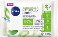 NIVEA Naturally Good Cleansing Wipes 25 ks - Odličovacie obrúsky