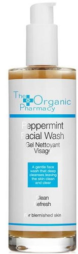 THE ORGANIC PHARMACY Peppermint Facial Wash, 100ml - Cleansing Gel - Main image