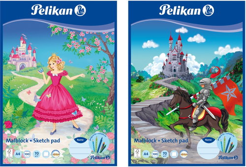 Pelikan Sketchbook Painting Pad A4/100 Sheets - Mix of Motifs - Sketchbook - Main image