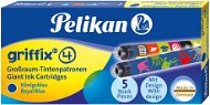 PELIKAN Griffix ink cartridges, blue - pack of 10 - Replacement Soda Charger