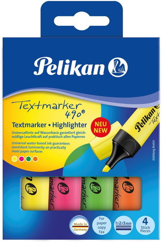 PELIKAN Textmarker 490 - 4er-Set - Textmarker - Hauptbild