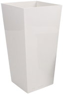 PLASTKON Květináč dekorativní ELISE LESK, 30cm, bílý - Flower Pot