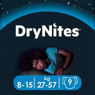 HUGGIES Dry Nites Large 8–15 years Boys (9 db) - Eldobható pelenka