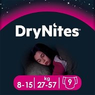 HUGGIES Dry Nites Large 8–15 years Girls (9 ks) - Jednorázové pleny