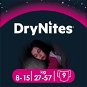 Disposable Nappies HUGGIES Dry Nites Large 8-15 years Girls (9 pcs) - Jednorázové pleny