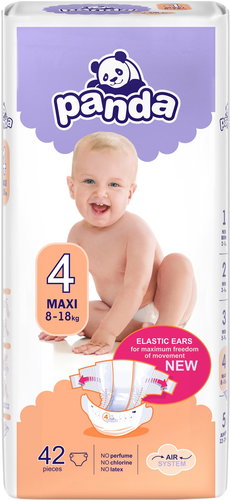 PANDA Maxi size 4 (42 pcs) - Disposable Nappies - Main image
