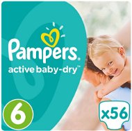 PAMPERS Active Baby-Dry Extra Large veľ. 6 (56 ks) - Detské plienky