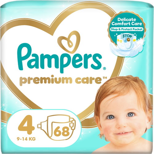 PAMPERS Premium Care veľ. 4 (68 ks) Hlavný obrázok PAMPERS Premium Care veľ. 4 (68 ks) - Jednorazové plienky - Hlavný obrázok