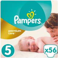PAMPERS Premium Care size 5 Junior (56 pcs) - Baby Nappies