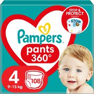 Nappies PAMPERS Pants size 4 Maxi Mega+ (108pcs) - monthly pack - Plenkové kalhotky