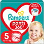 Bugyipelenka PAMPERS Pants Junior, 5 (96 db) - Mega Box - Plenkové kalhotky