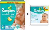 Pampers set ActiveBaby MIDI 4-9 kg, size 3 + gift lamb Shaun - Toiletry Set
