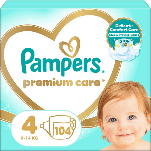 PAMPERS Premium Care Maxi 4 (104 db) - Eldobható pelenka - Fő fotó