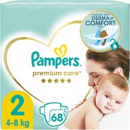 Jednorazové plienky PAMPERS Premium Care Mini veľkosť 2 (68 ks) - Jednorázové pleny