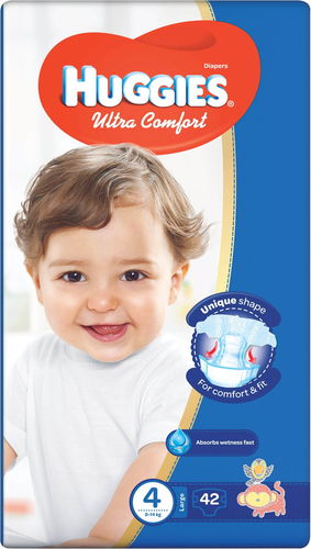 HUGGIES Ultra Comfort 4 (42 pieces) - Baby Nappies