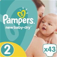 PAMPERS New Baby-Dry size 2 Mini (43 pcs) - Baby Nappies