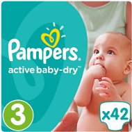 PAMPERS Active Baby-Dry veľ. 3 Midi (5 – 9 kg) 42 ks - Detské plienky