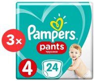 PAMPERS Pants Carry Pack Maxi veľ. 4 (3× 24 ks) - Plienkové nohavičky