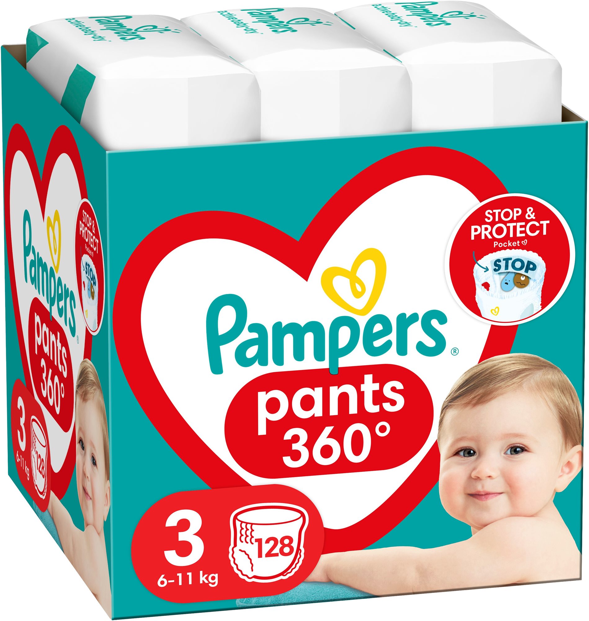 Pampers size best sale 3 mega box