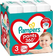 Plenkové kalhotky PAMPERS Pants Midi vel. 3 (128 ks) - Mega Box - Plenkové kalhotky