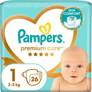 PAMPERS Premium Care Newborn size 1 (26 pcs) - Disposable Nappies