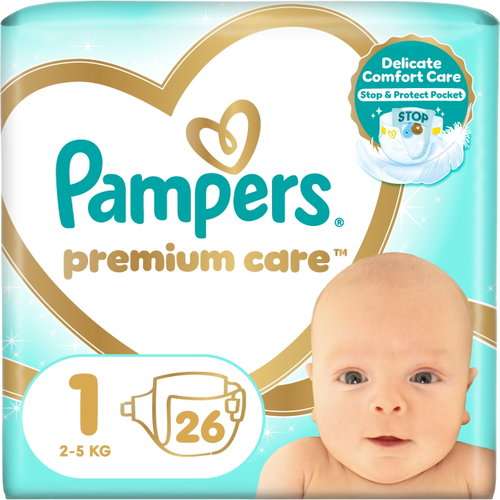 PAMPERS Premium Care Newborn veľkosť 1 (26 ks) Hlavný obrázok PAMPERS Premium Care Newborn veľkosť 1 (26 ks) - Jednorazové plienky - Hlavný obrázok