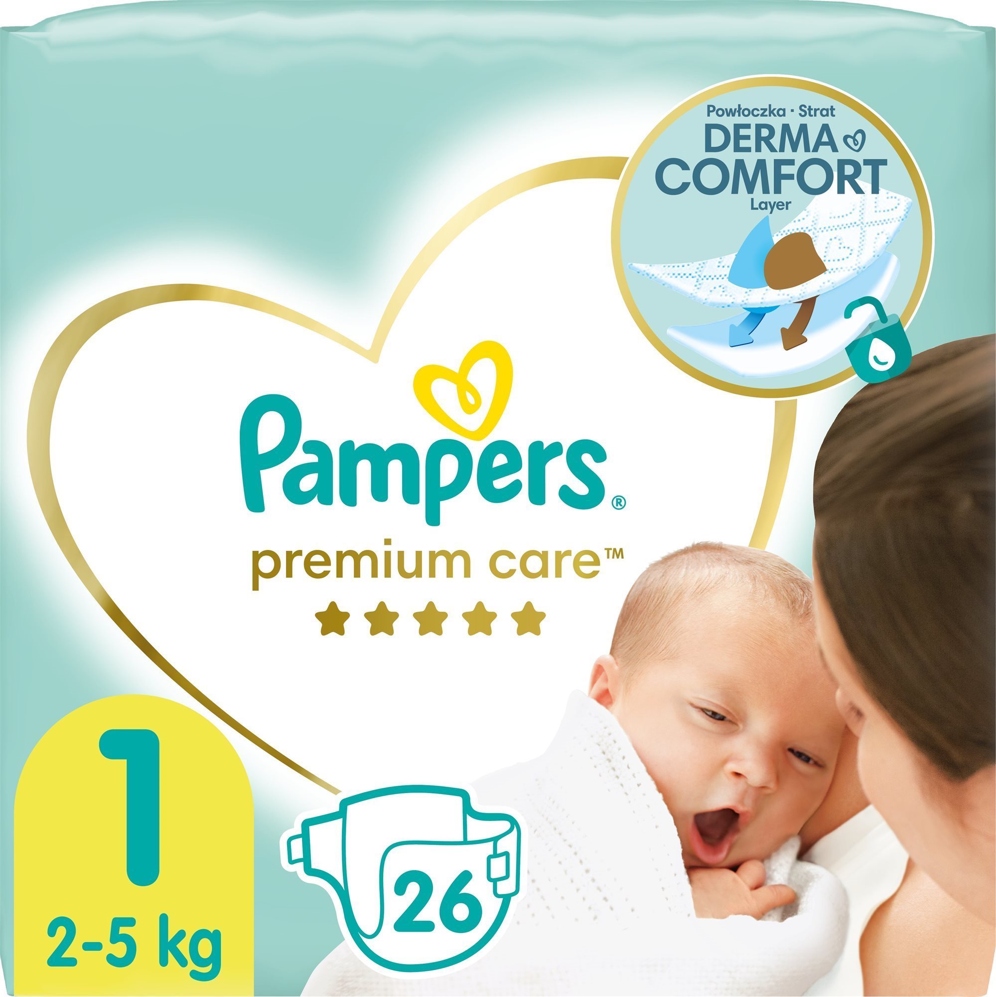 Pampers premium care deals size 1 box