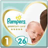 PAMPERS Premium Care Newborn 1-es méret (2× 26 db) - Pelenka