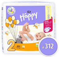 BELLA Baby Happy Mini size 2 (312 pcs) - Disposable Nappies