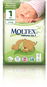 MOLTEX nature no. 1 size 1 Newborn 2-4 kg (23 pcs) - Eco-Friendly Nappies