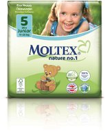 MOLTEX nature no. 1 Junior 11 - 25 kg (26 pcs) - Eco-Friendly Nappies
