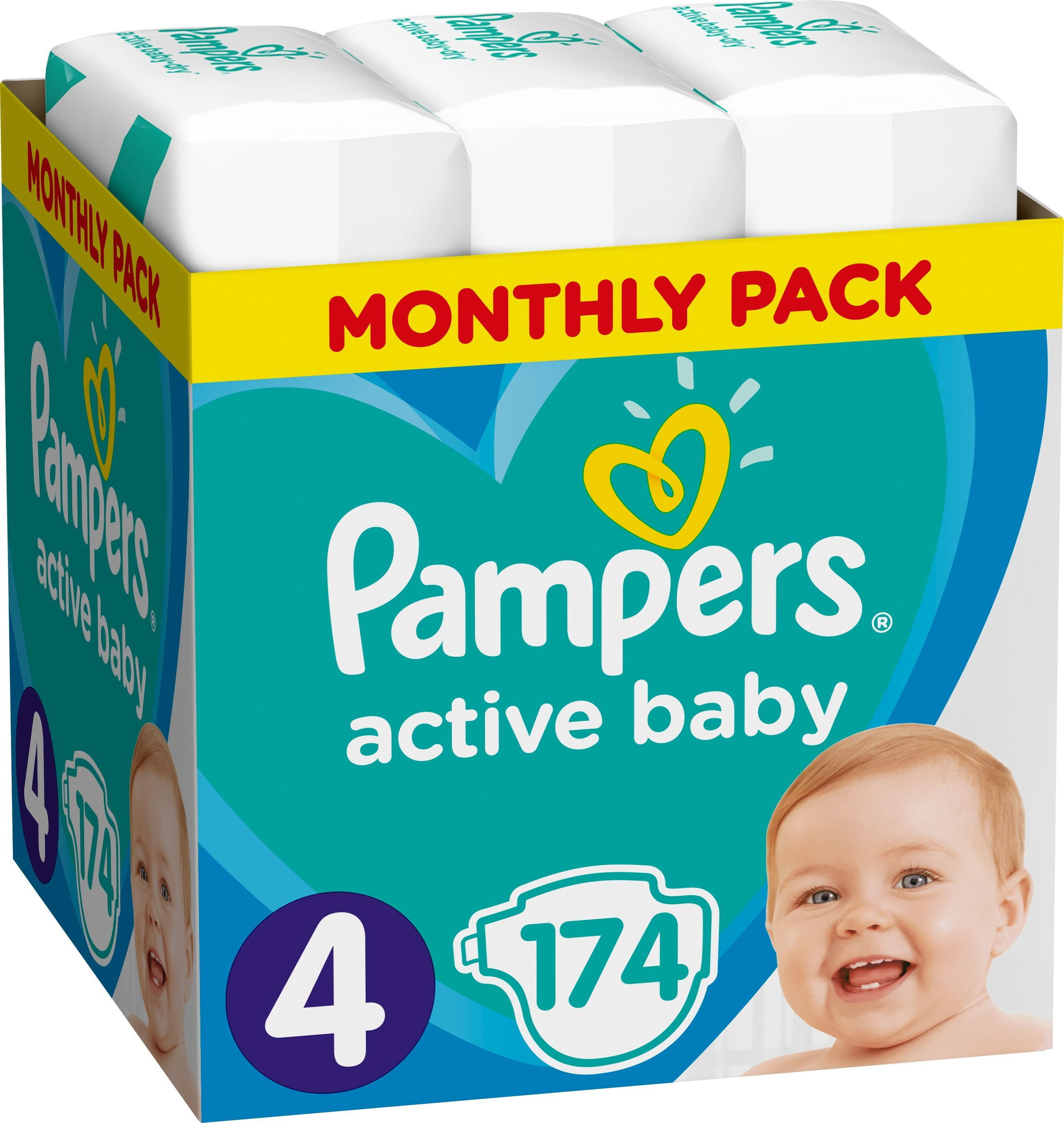 Pampers active store baby 4 maxi