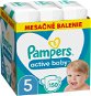 Jednorazové plienky PAMPERS Active Baby veľkosť 5 Junior (150 ks) – mesačné balenie - Jednorázové pleny