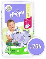 BELLA Baby Happy veľkosť 4 Maxi (264 ks) - Jednorazové plienky