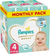 PAMPERS Premium Care size 4 Maxi (168 pcs) - monthly pack - Disposable Nappies