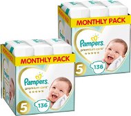 PAMPERS Premium Care size 5 Junior (272 pcs) - 2 months pack - Disposable Nappies