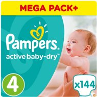 PAMPERS Active Baby size 4 Maxi (144 pcs) - Baby Nappies