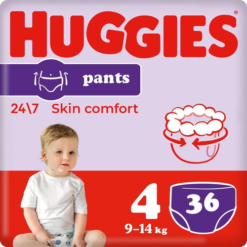 HUGGIES Pants Jumbo - 4 (36 pcs) - Nappies - Main image