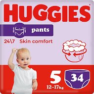 Plienkové nohavičky HUGGIES Pants Jumbo – 5 (34 ks) - Plenkové kalhotky