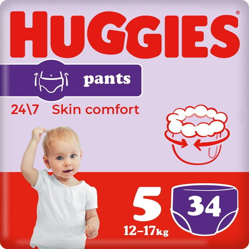 HUGGIES Pants Jumbo - 5 (34 pcs) - Nappies - Main image